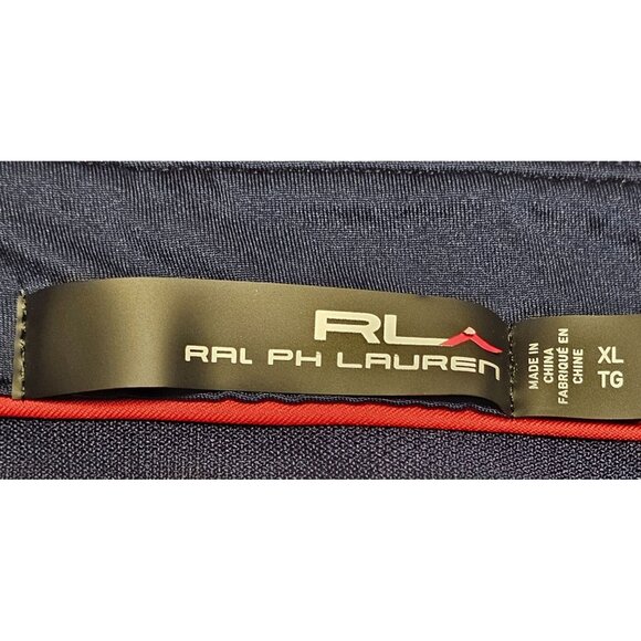 RLX Ralph Lauren Men's Golf Classic-Fit Blue White Striped S/S Polo XL - Picture 9 of 14